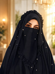 Fairy Crown Beautiful Hijab With Naqab Colors