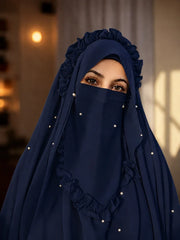 Fairy Crown Beautiful Hijab With Naqab Colors