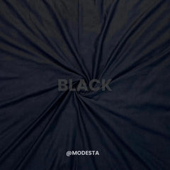 Plain Jersey Hijab - Black