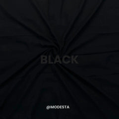 Plain Georgette - Black #3