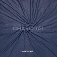 Plain Jersey Hijab - Charcoal