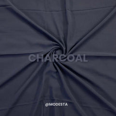 Plain Georgette - Charcoal #42