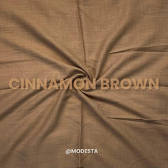 Turkish Lawn Hijab - Cinnamon Brown