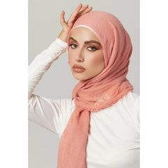 Crimps Hijab - Baby Pink