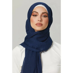 Crimps Hijab - Royal Blue