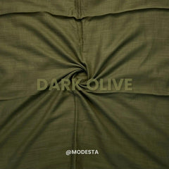 Turkish Lawn Hijab - Dark Olive