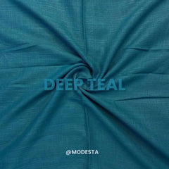 Turkish Lawn Hijab - Deep Teal