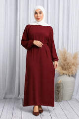 Essential Abaya - Maroon