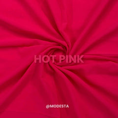 Plain Georgette - Hot Pink #6