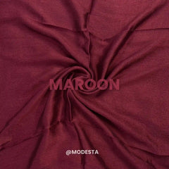 Crinkle Silk - Maroon #A74