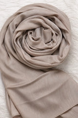 Matt Silk Hijab - Beige