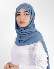 Modal Lawn Hijab - Denim Blue