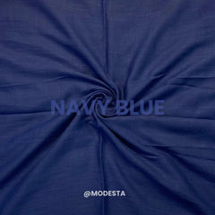 Turkish Lawn Hijab - Navy Blue