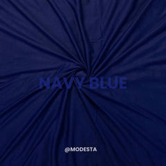 Plain Jersey Hijab - Navy Blue