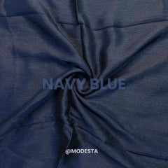 Crinkle Silk - Navy Blue #A76