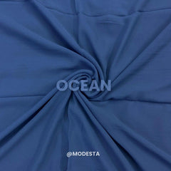 Plain Georgette - Ocean #87