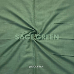 Turkish Lawn Hijab - Sage Green