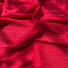 Sparkling Georgette Hijab - Red