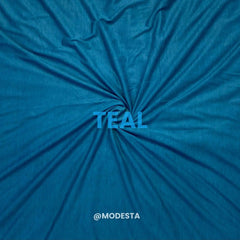 Plain Jersey Hijab - Teal