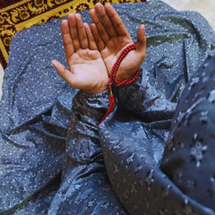 Namaz Chaddar With Sleeves - Gray