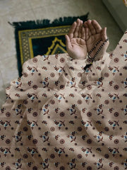 Namaz Chaddar With Sleeves - Blush Pink