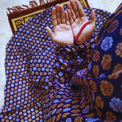 Namaz Chaddar With Sleeves - Purple