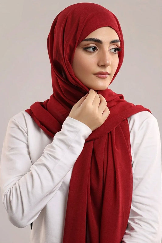 Turkish Lawn Hijab - Maroon