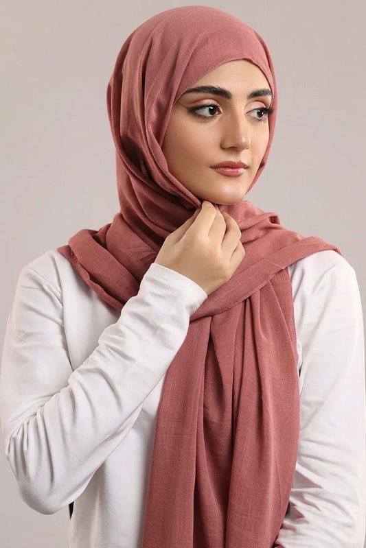 Turkish Lawn Hijab - Rose Pink