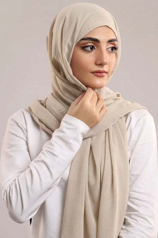 Turkish Lawn Hijab - Beige