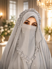 Fairy Crown Beautiful Hijab With Naqab Colors
