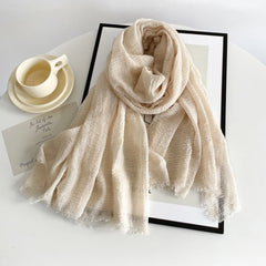 Crimps Hijab - Apricot
