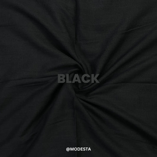 Turkish Lawn Hijab - Black
