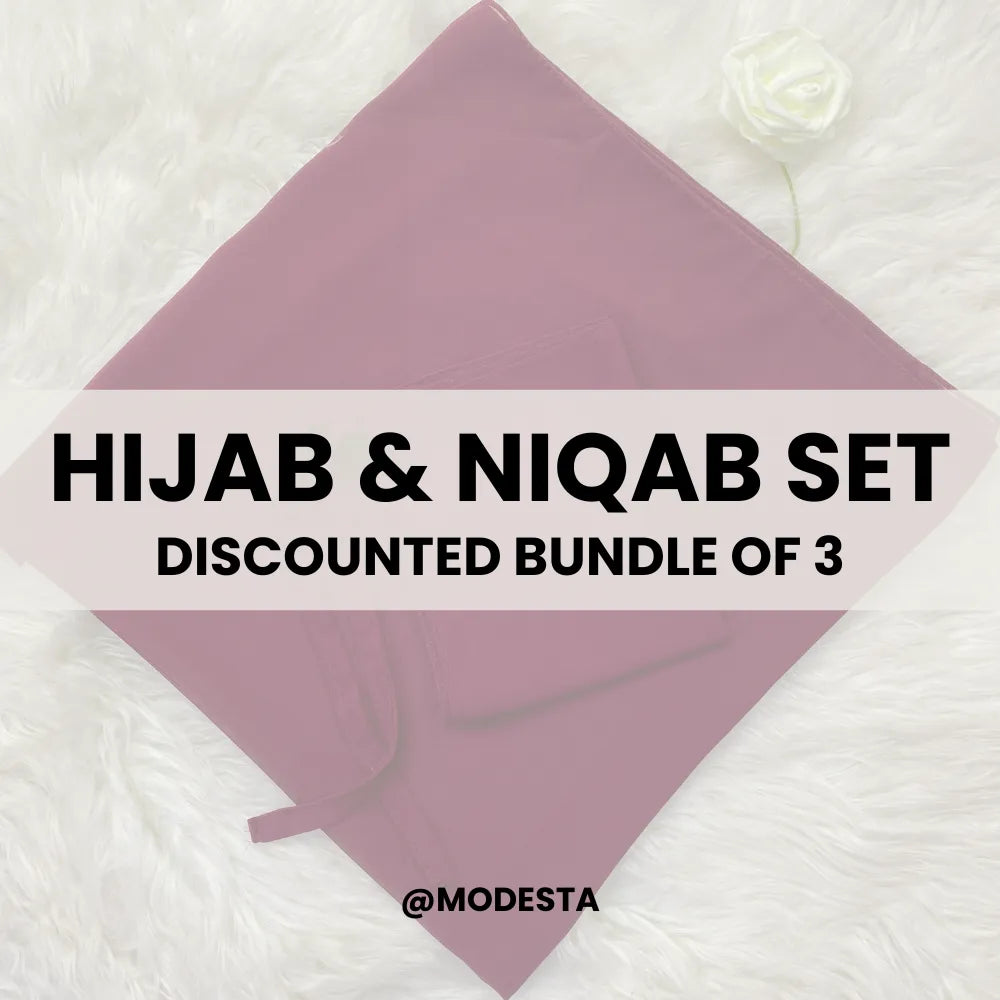 Hijab Naqab Set - Bundle Of 3