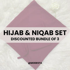 Hijab Naqab Set - Bundle Of 3