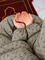 Namaz Chaddar With Sleeves  - Dusty Mocha