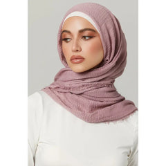 Crimps Hijab - Light Mauve