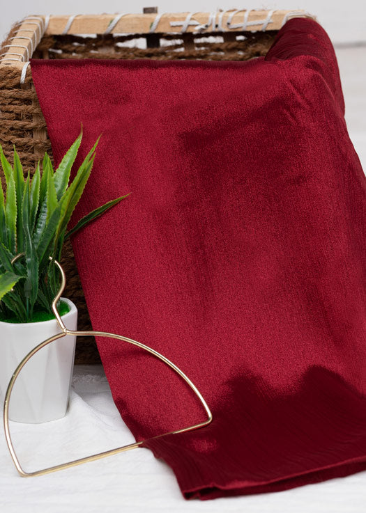 Crinkle Silk - Wine Red #88