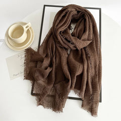 Crimps Hijab - Deep Coffee