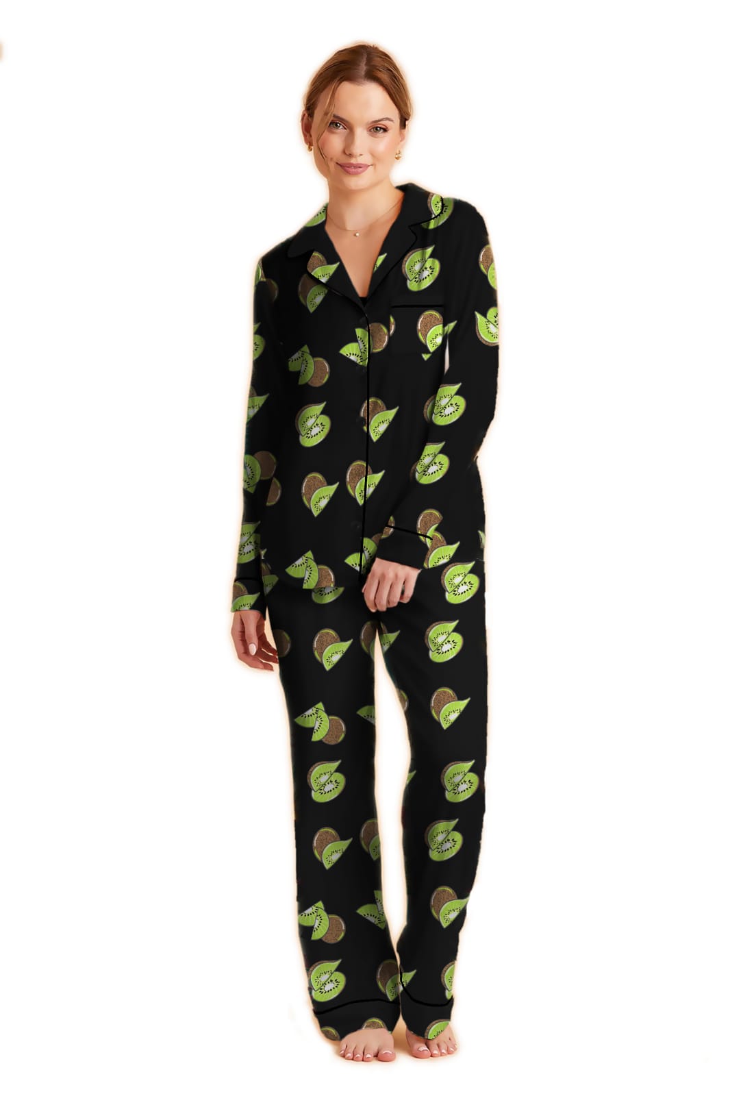 Kiwi Dream Summer Silk Pajama Set - KDP-004