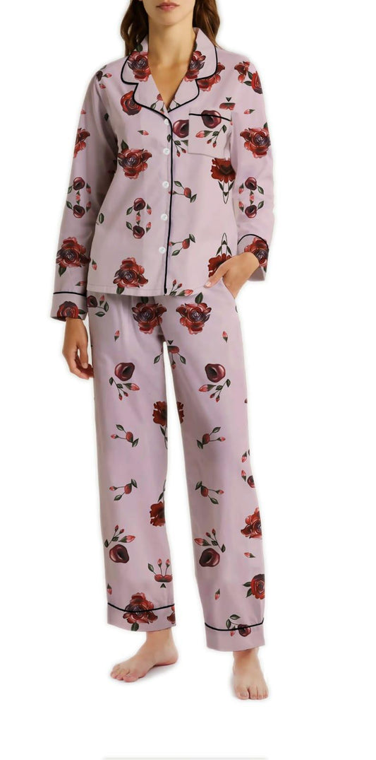 Rose Blossom Summer Silk Pajama Set - RBP-006