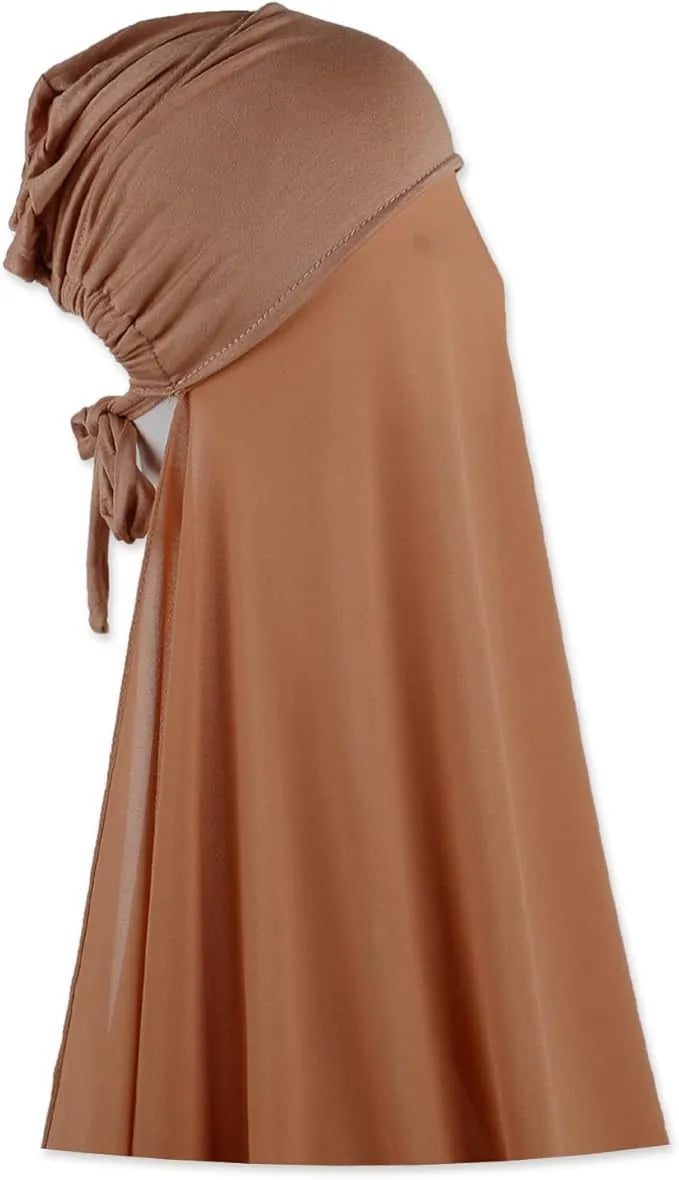 Instant Chiffon Hijab - Almond