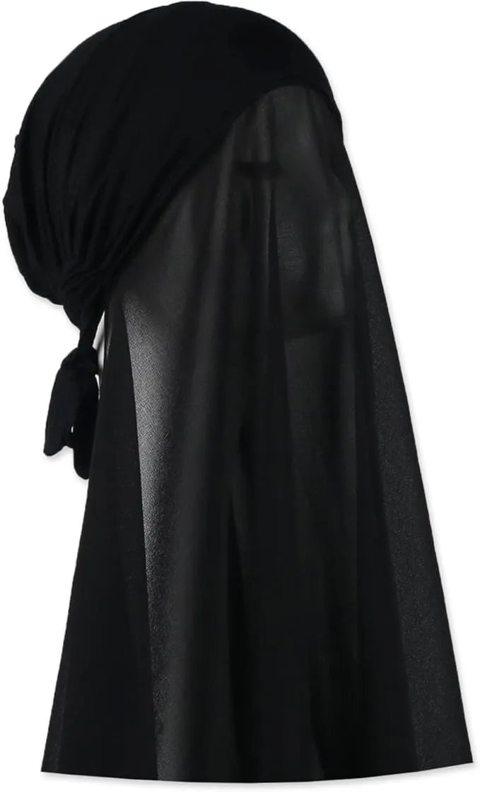 Instant Chiffon Hijab - Black