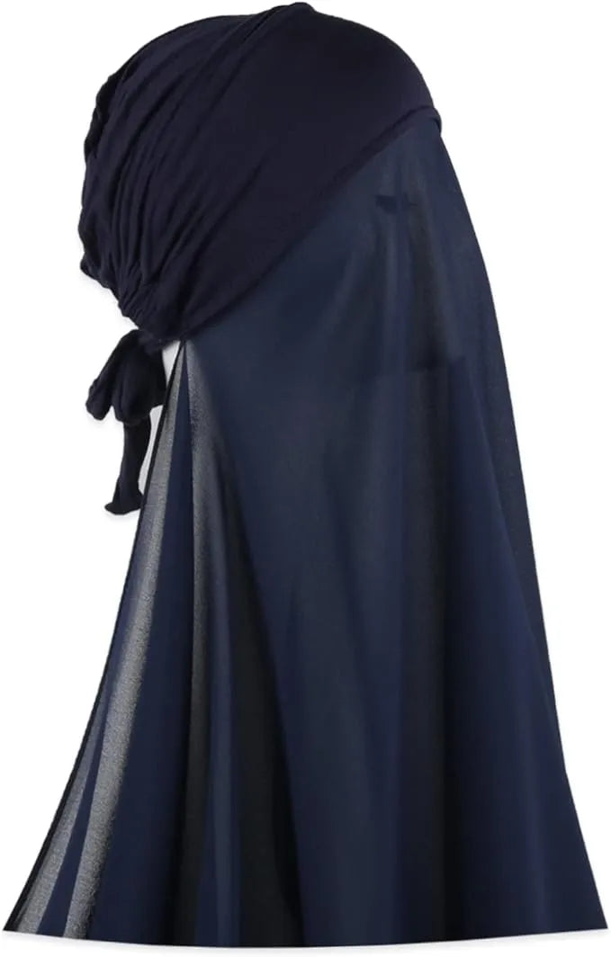 Instant Chiffon Hijab - Blue
