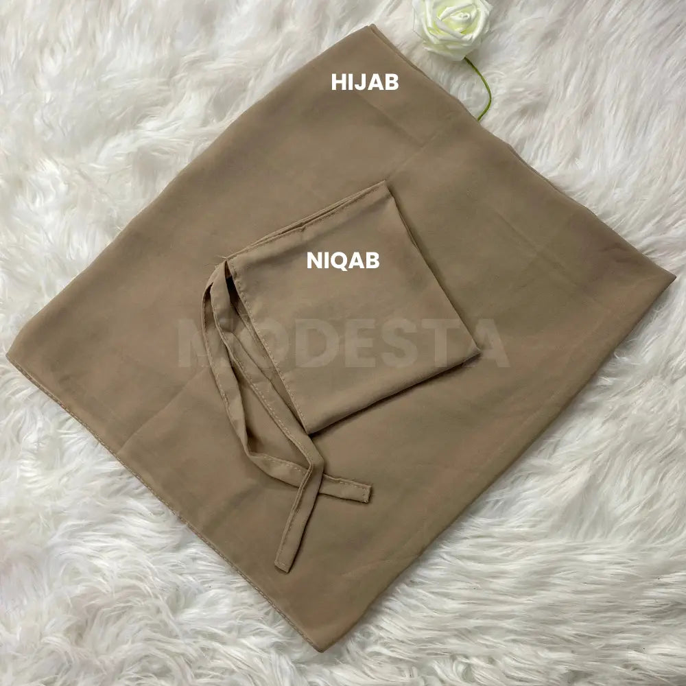 Hijab Naqab Set - Khaki