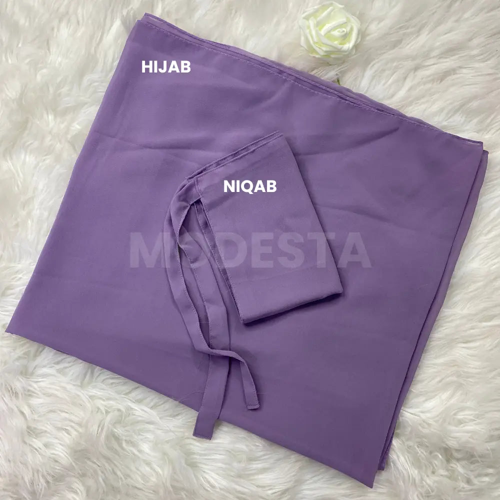 Hijab Naqab Set - Lavender