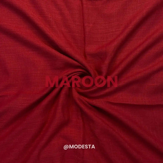 Turkish Lawn Hijab - Maroon