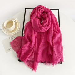 Crimps Hijab - Magenta