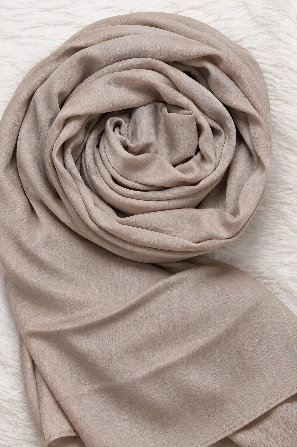 Matt Silk Hijab - Beige
