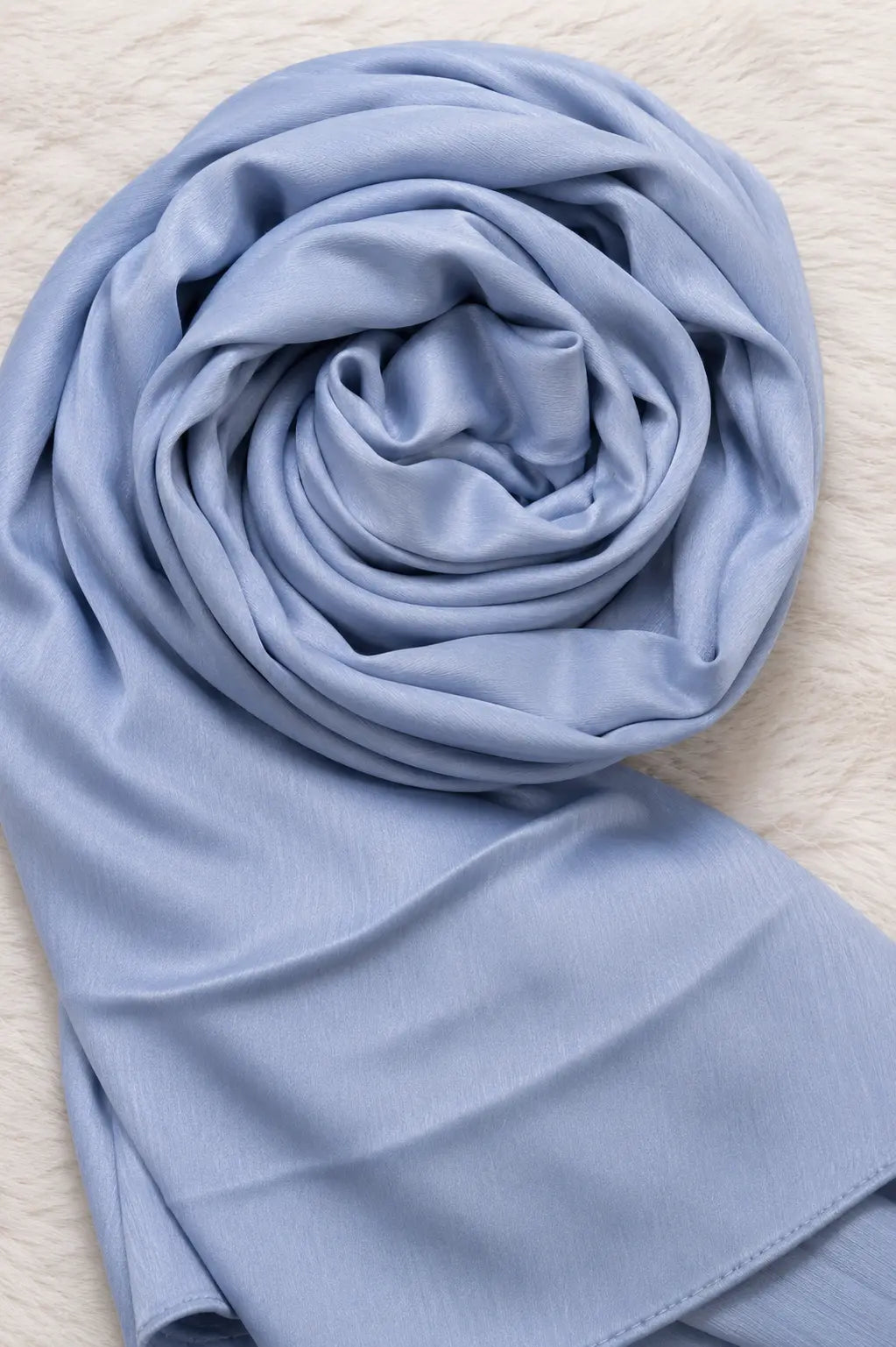 Matt Silk Hijab - Light Blue