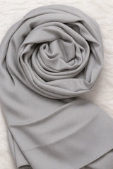 Matt Silk Hijab - Lilac Grey